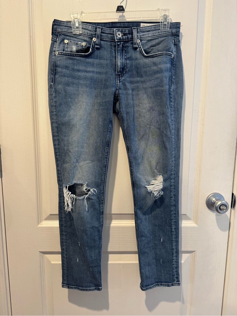 rag & bone Dre Low-Rise Slim Boyfriend Jeans
